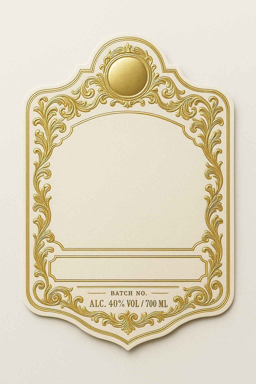 Ejemplo de etiqueta con stamping